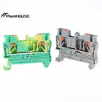 5/10PCS PT2.5 DIN Rail Spring Terminal Block PT2.5-PE Terminal End Cover D-PT2.5 Jumper Bar FBS10-5 Tool-free Wiringee Wiring