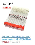 20pcs 1W Metal film resistor 1% 1R ~ 1M 1 2 10 22 47 100 330 ohm 1K 4.7K 10K 22K 47K 100K 330K 470K 2R 10R 22R 47R 100R 330R