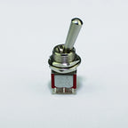 5PCS Large Long Handle Mini Toggle Switch 3 Position DPDT Latching Momentary Switch 12MM ON-OFF-ON DPDT MTS-203 6A 125VAC