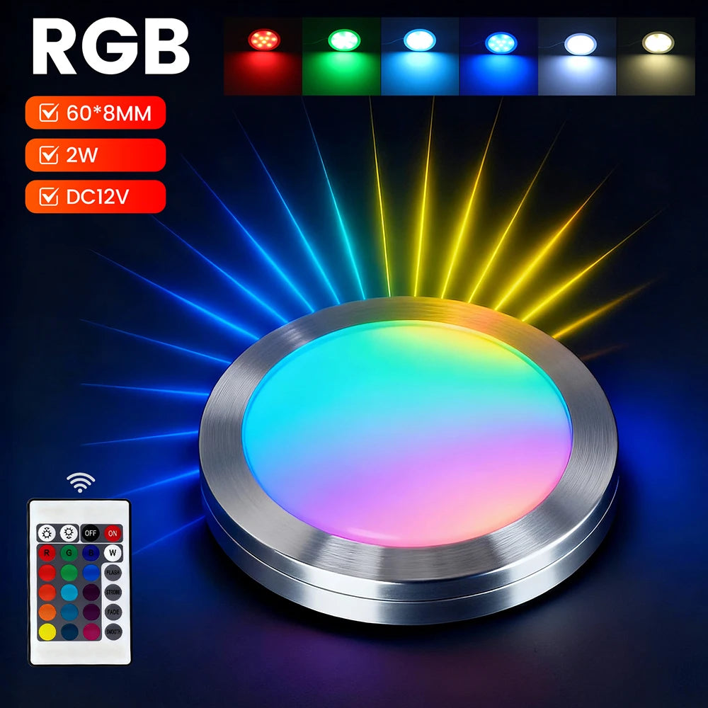 1 2 3 5 6 8 Lihgts RGB LED Cabinet Light 12V WiFi Bluetooth 24Key 44Key Remote Control Power Kit for Kitchen Wardrobe Lighting