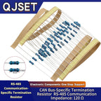 100 Pcs CAN bus terminating resistor RS-485 terminating resistor 1/4W 120 ohms 0.25W 120 ohm RS-485 communication impedance 120R