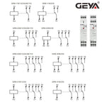 GEYA GR8 Intermediate Relay AC230VDC24V or ACDC110V  Auxiliary Relay 8A 16A SPDT Electronic Relay Switch