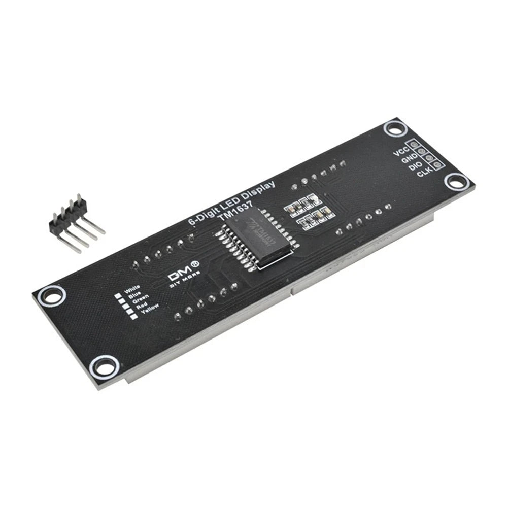 AC57-TM1637 6-Digit 0.56 Inch 7 Segments Digital Tube Clock Module LED Display