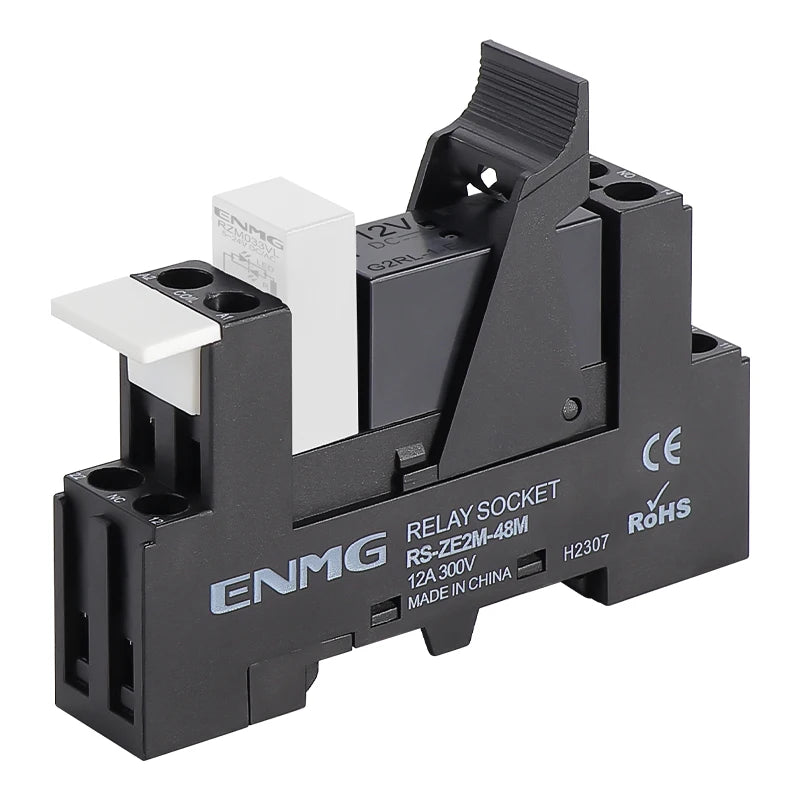 ENMG G2RL-1-E/G2RL-2 DIN Rail Relay 16A 24VDC SPDT LED Indicator Compact Electromagnetic Relay with Surge Protection TVS