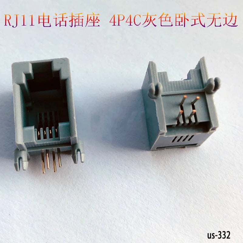 10PCS Telephone Socket Connector RJ11 RJ12 RJ45 Telephone Wifi Female Socket 2pin 4pin 6pin 8pin 4P4C 6P6C 6P4C 8P8C RJ45 Jack