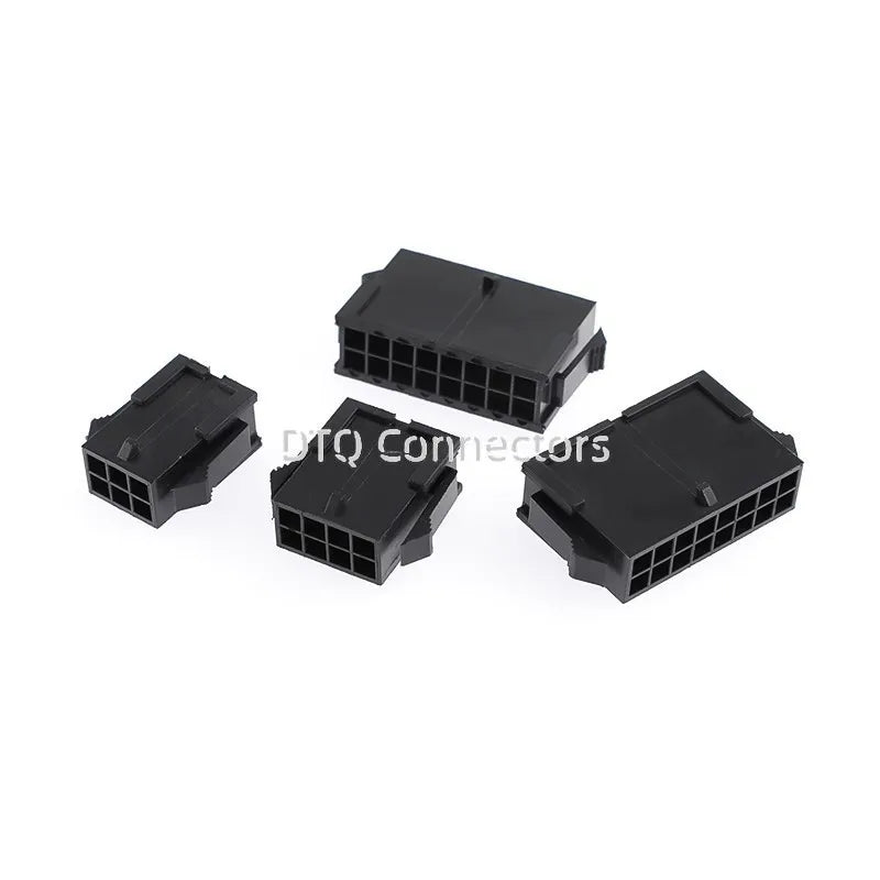 10sets Micro-Fit 3.0 3.0mm Pitch Connector Double Row Female Housing+Male Terminal 2P 4P 8P - 24Pin Mini 5559 43020 Female She