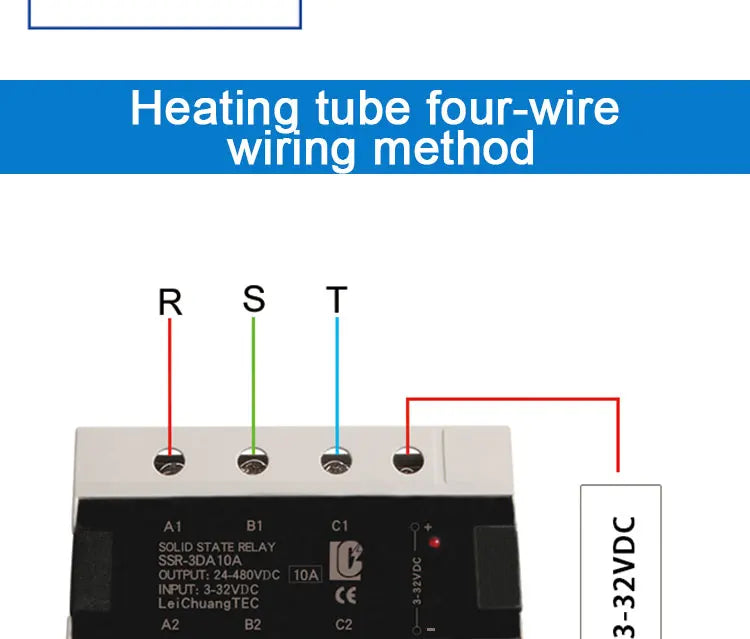 LCTC 3-Phase  SSR10A 25A 40A 60A 80A 100A 120A DC to AC AC to AC DC to DC Solid State Relay Zero-crossing Relay 3-32VDC