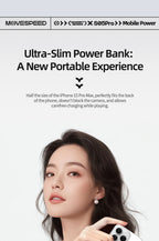 MOVESPEED S05Pro Magnetic Power Bank 5000mAh Wireless External Battery with Stand for MagSafe Powerbank for iPhone 16 15 Samsung