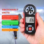 TL-303 Digital Anemometer Wind Speed Wind Chill Temperature Humidity Heat Index Dew Point Barometric Pressure Altitude Meter