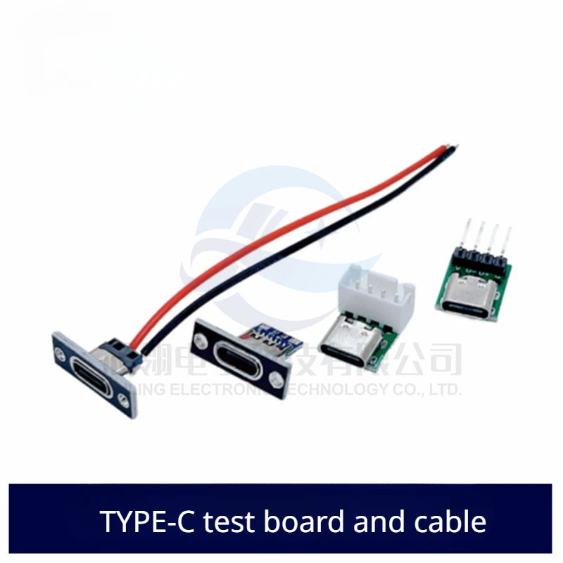 TYPE-C Female Base with Fixed Plate Charging Data Interface USB3.1 Turn the Test Board into 2.54MM Socket