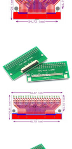 FPC/FFC Adapter Board 0.5/1.0MM to 2.54MM Soldered Connector 4/5/6/8/10/12/14/16/20/26/3040/45/50/60 Pin