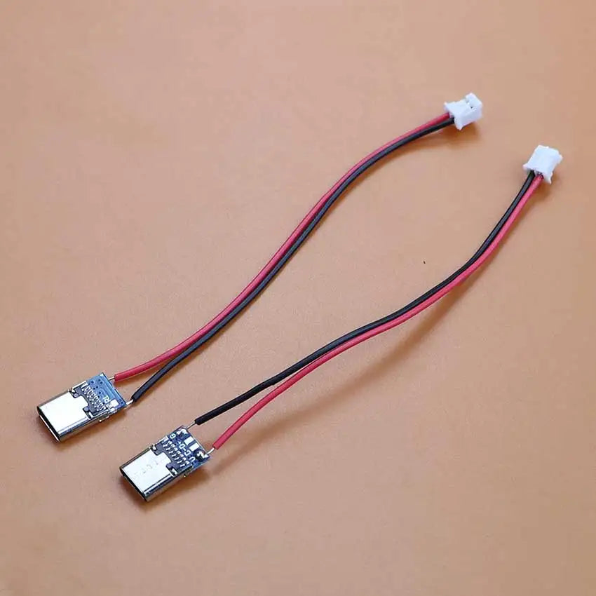 5pcs USB Adapter Cable PH2.0mm Terminal Micro USB Jack Type-C Charging Port 2P Strip Line Of Solder Joint Male Female Connector