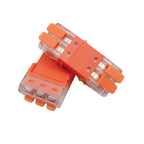 10Pcs CMK 64 Quick Lever Wire Connectors 2/3/4 In and 2/3/4 Out for Compact Plug Male Female Terminals Universal Blocks