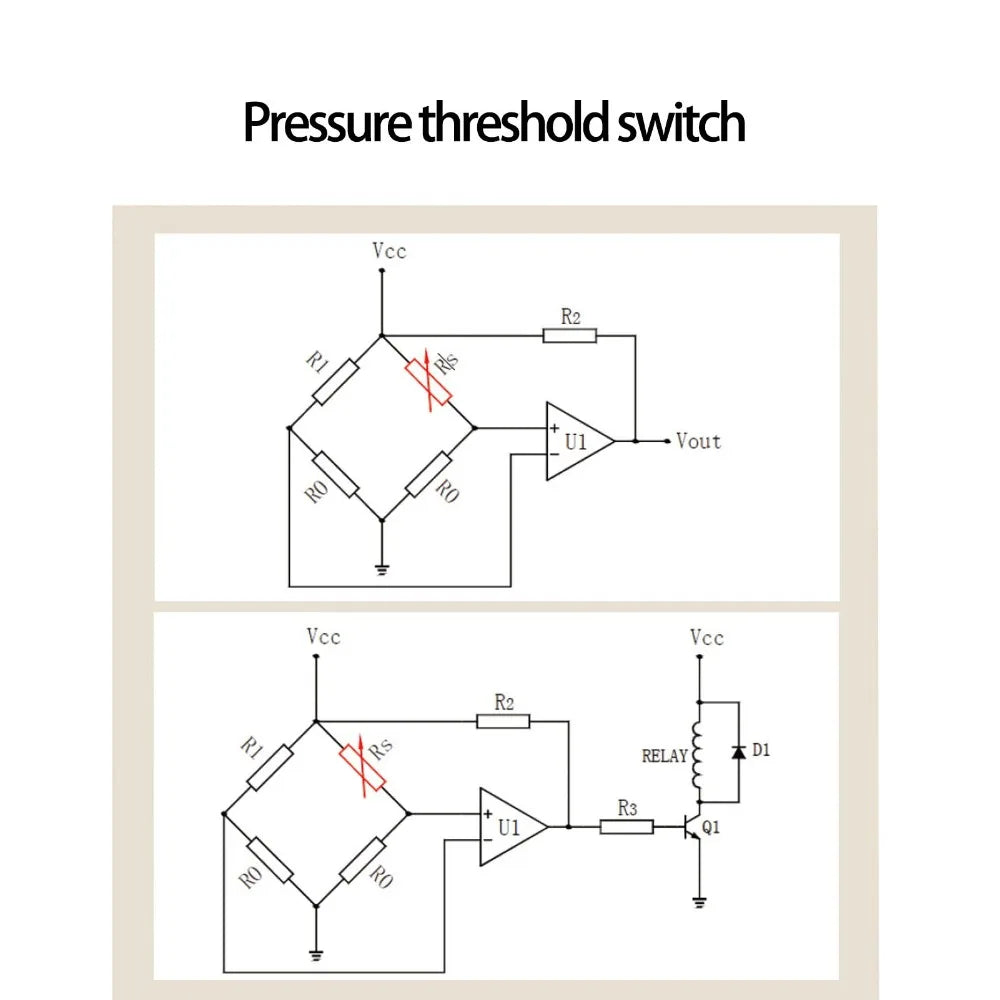 2PCS 5g-2kg Thin Film Pressure Sensor Quick Response High Precision Force Sensitive Resistor Film Pressure Sensor