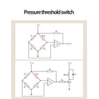 2PCS 5g-2kg Thin Film Pressure Sensor Quick Response High Precision Force Sensitive Resistor Film Pressure Sensor