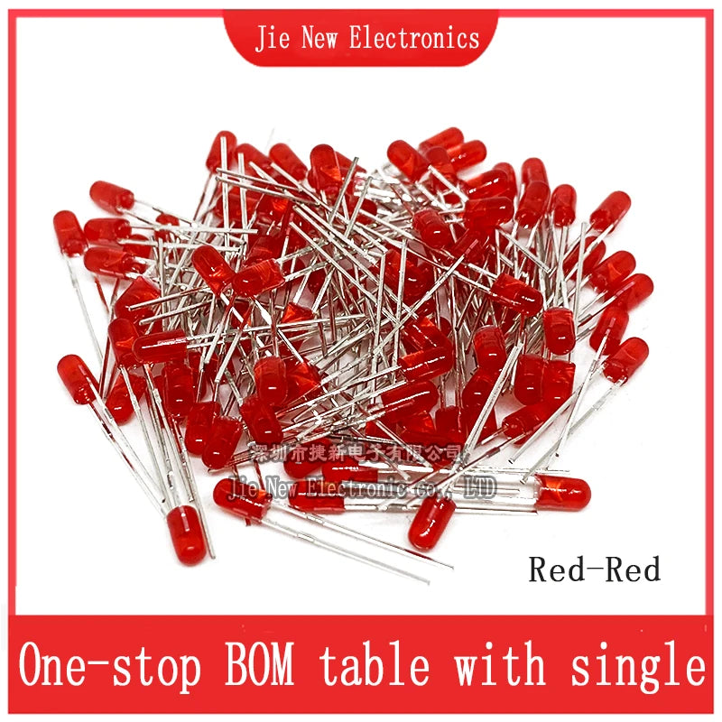 3mm 5mm LED Diode Assorted Kit White Green Red Blue Yellow Orange F3 F5 Leds Light Emitting Diodes Electronic Kit