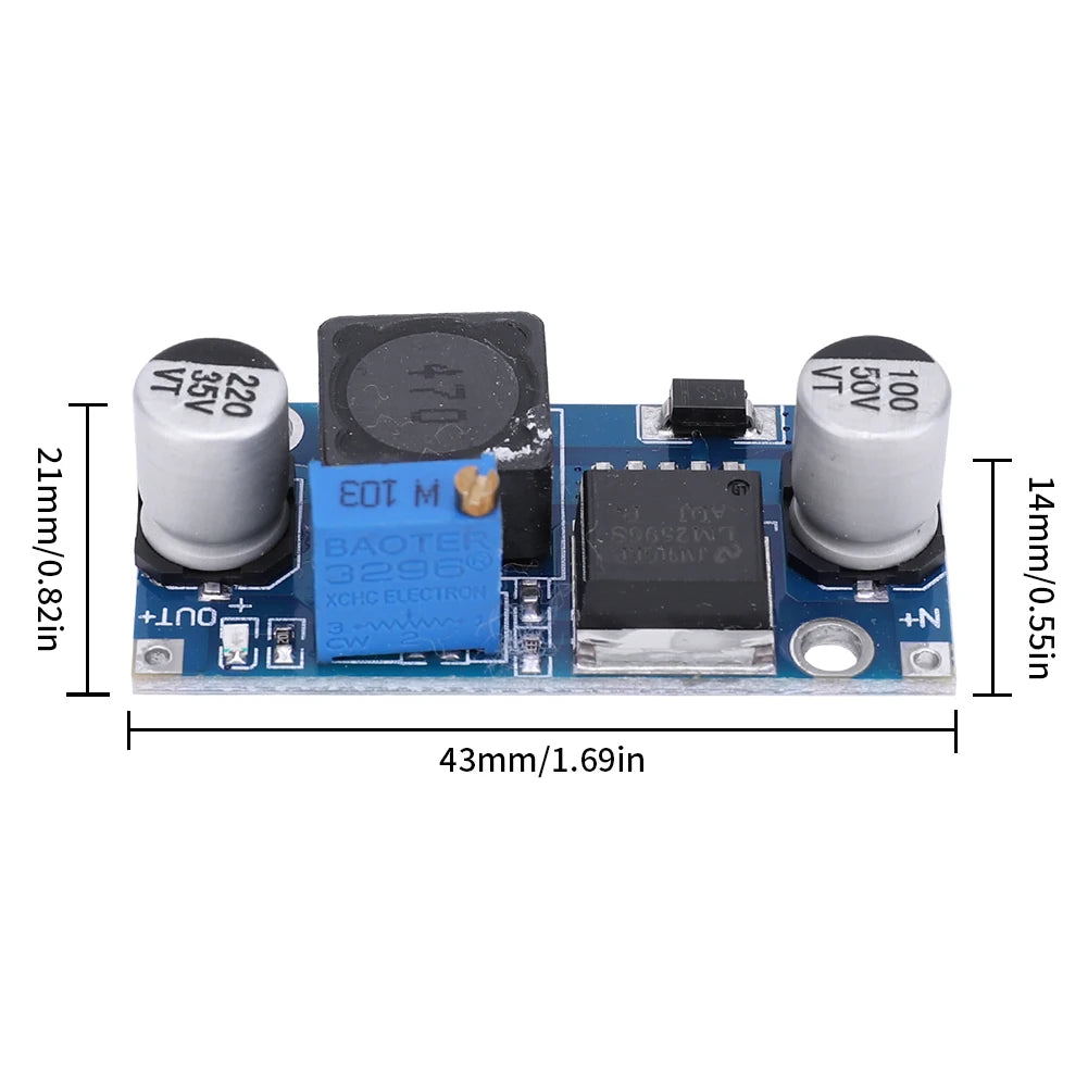 20-1PC LM2596 DC-DC Step-down Power Supply Module 3A 3.2-46V Adjustable Step-down Module LM2596 Voltage Regulator Buck Converter