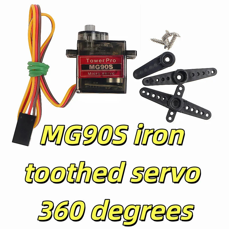 MG90S Servo 2/5/10 Pcs All Metal Gear 9g SG90 Upgraded Version For Helicopter Plane Boat Car RC Robot 180 360 Degree