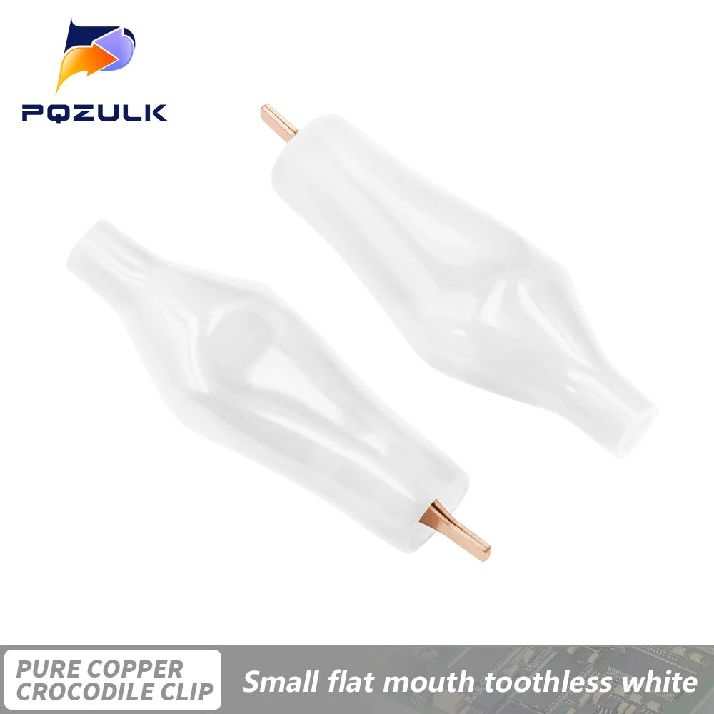 5PCS/LOT Pure Copper Alligator Clip Flat-Mouthed Small Copper Clip Without Toothed Small Copper Clip