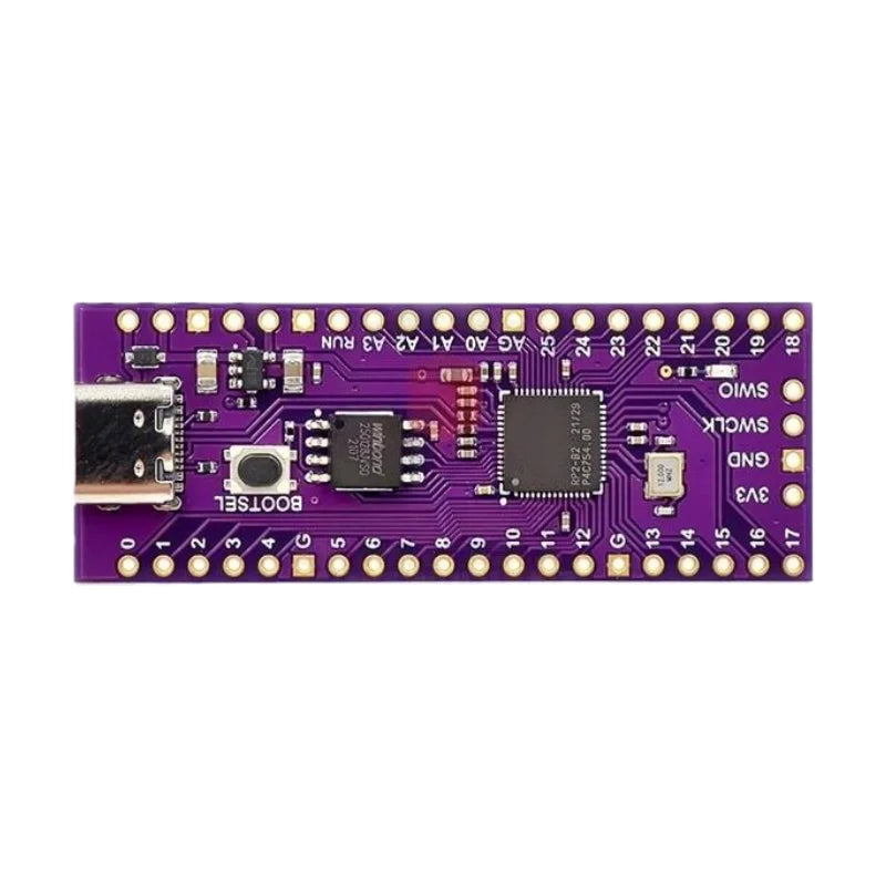 Ultimate Pico RP2040 128Mbit 16MB/4M compatible with Raspberry Pi, featuring a dual-core processor