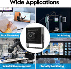 ELP 16MP USB Camera 120 Degree Wide Angle USB Camera IMX298 Sensor Streaming Webcam Plug & Play for Machine Vision