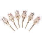 2/4Pcs 4MM Banana Female To 2MM Pin Connector HIFI Cable Adapter Plug Braided Copper Wire Socket