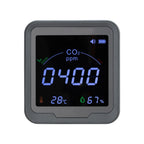 Carbon Dioxide Monitor, CO2 Controller with Temperature and Humidity Display, NDIR Sensor, Carbon Dioxide Detector for Bedside