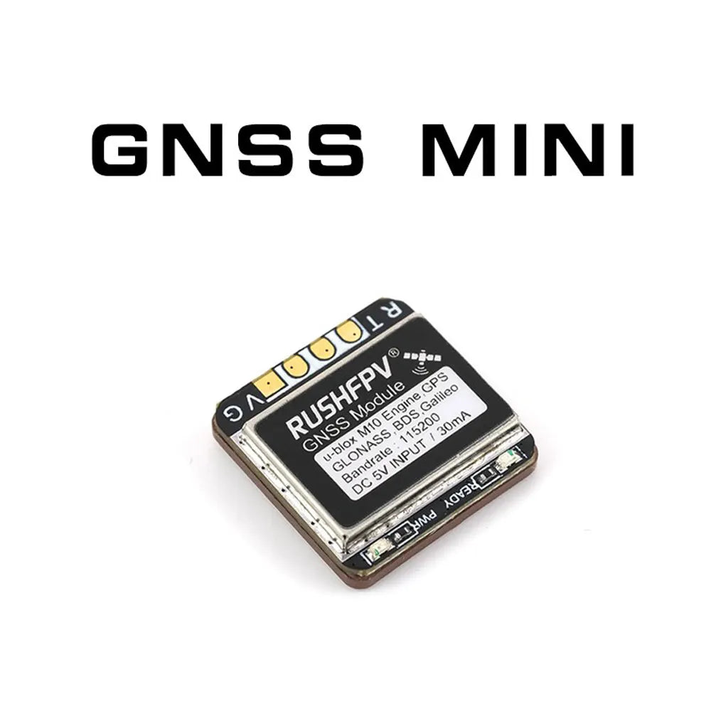 RUSHFPV GNSS Pro Mini Micro M10 GPS Module 10HZ Rate Built-in Ceramic Antenna for RC FPV Freestyle Drone DIY Parts
