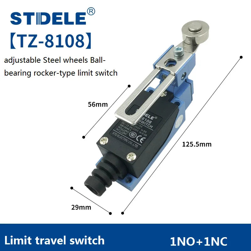 High-Quality Water and Oil Proofing Limit Switches TZ-8104, TZ-8108, TZ-8111, TZ-8122, Small Contact Type Limit Switches