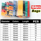 Heat-shrink Tubing Thermoresistant Tube 1300/650 Heat Shrink Wrapping Kit Electrical Connection Wire Cable Insulation Sleeving
