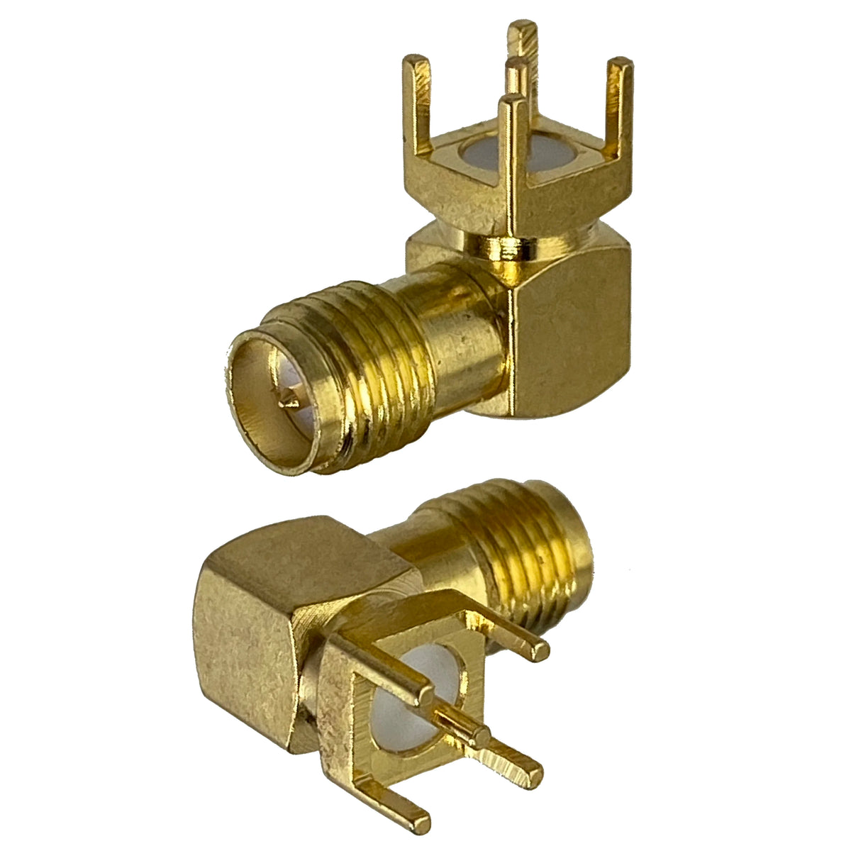 1pcs Connector SMA RP SMA  Male Plug & Female Jack Solder PCB & PCB edge Clip Mount Wire RF Coaxial Converter Brass FJP-810