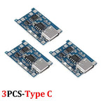 1-20Pcs Type-C/Micro/Mini USB 5V 1A 18650 Tp4056 Lithium Battery Charger Module Charging Board with Protection Function Li-Ion