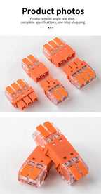 JINH CMK64 Series 18Pcs Mini Quick Connector Universal Compact Push-in Terminal Block Standard Solid Flexible Wires