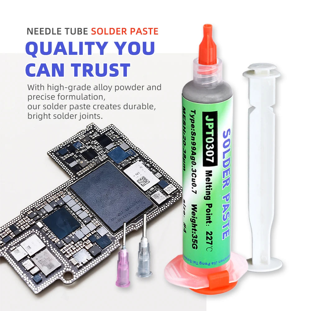 JPT0307 Lead-Free Solder Paste RoHS No-Clean Silver-Containing for SMT