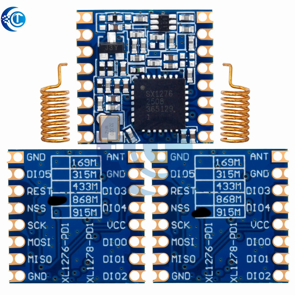 SX1276 LoRa Wireless Transceiver: 868MHz/915MHz Long-Range Communication (LoRa/GFSK) – Works with ESP32