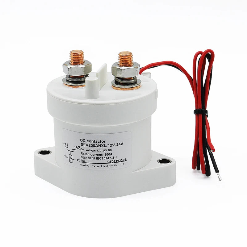 200A DC Contactor EV200AH High Voltage DC Power Relay 12-24V 36-48V 60-72V 9-36V New Energy Electric Vehicle Contactor