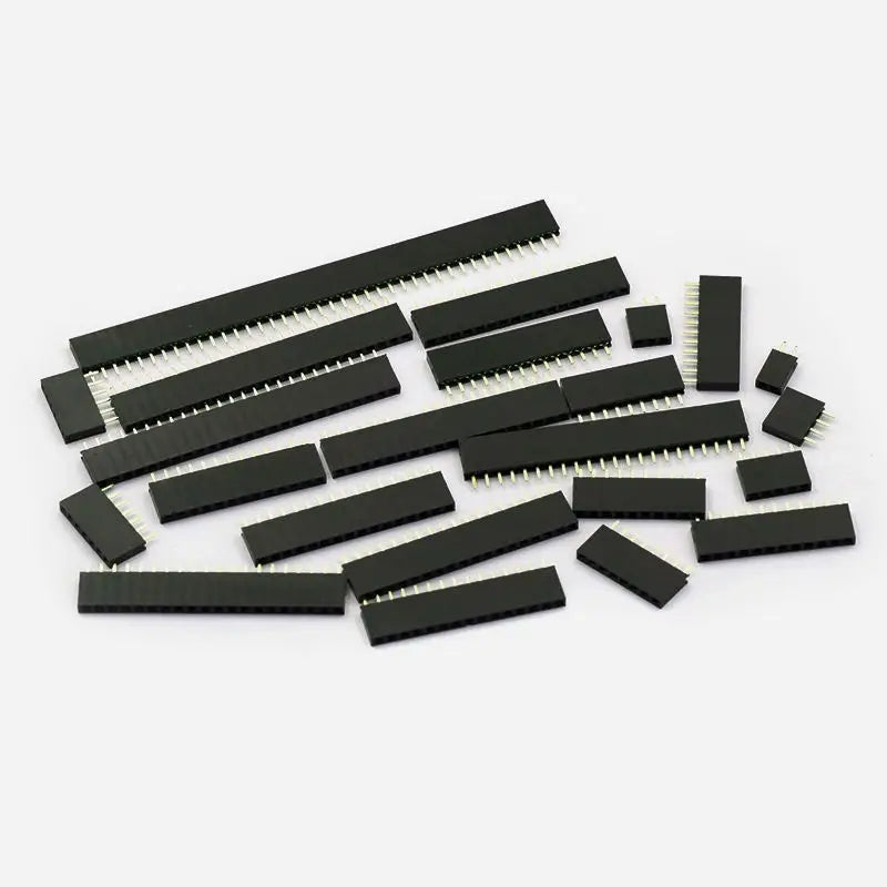 10PCS 2.54mm Pitch Single Row Female 2~13P PCB Socket Board Pin Header Connector Strip Pin Header