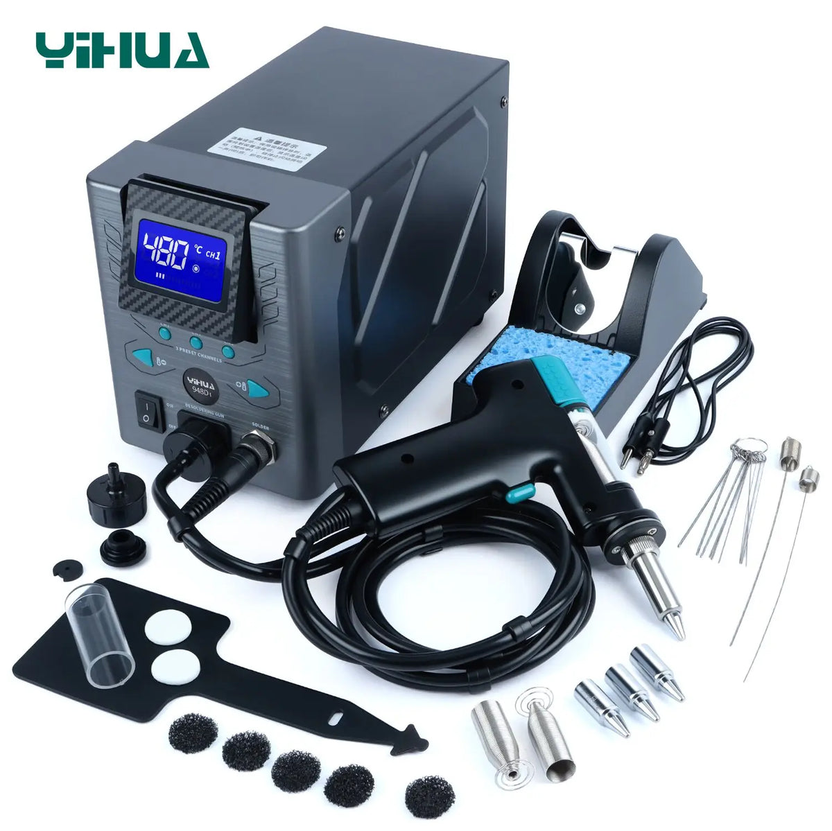 YIHUA 948D-I 110W High Power Desoldering Station With Tin Suction Gun PCB Welding Tools Vacuum Pump Sucker