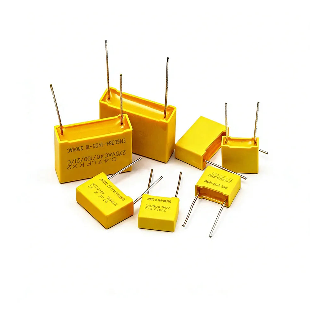 10pcs 275VAC X2 Safety capacitor 275V 10mm 15mm 22.5mm 27.5mm 0.022UF 0.047UF 0.1UF 0.22UF 0.47UF 0.68UF 1UF Polypropylene film