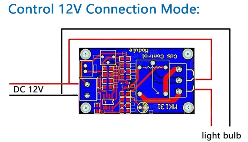 1/3/5/10PCS XH-M131 DC 5V 12V 24V Light Control Switch LDR Photoresistor Relay Module 10A Automatic Light Sensor