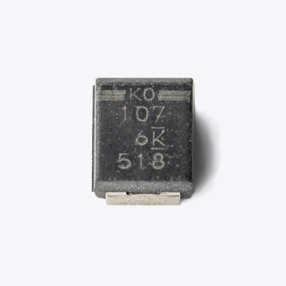 10PCS/Set T520B107M006ATE040 6.3V 100uF 40mOhm Polymer Tantalum Capacitors Low ESR SMD Case-B 3528 for Electronics