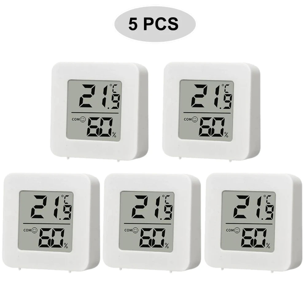1/2/3/5PCS Mini LCD Digital Thermometer Hygrometer Indoor Room Temperature Humidity Meter Sensor Gauge Weather Station Set