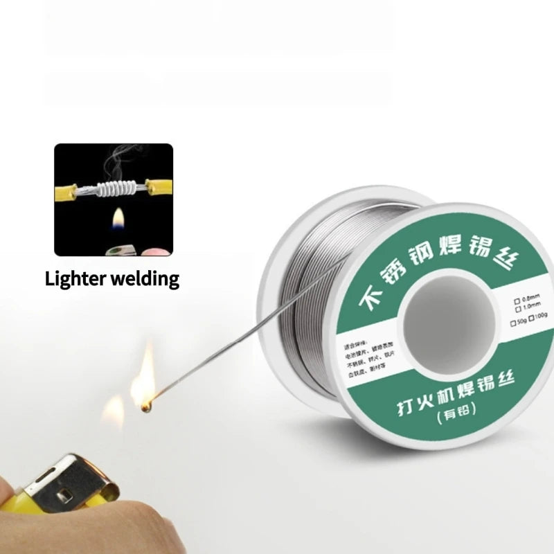 1.0mm 20g 50g 100g Soldering Tin Wire Tin Melt Rosin Core Solder Low Temperature Easy Melt Solder Wire  No-clean FLUX 2.2%
