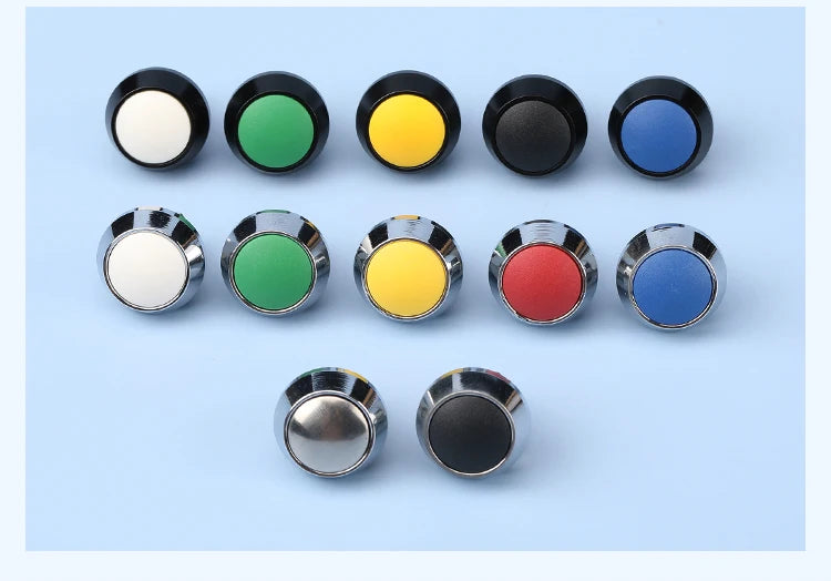 12MM Small Mini Metal Push Button Switch 12V 220v On Off Start Stop Momentary Colorful Black Oxide Waterproof Round Head Wedding