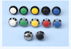 12MM Small Mini Metal Push Button Switch 12V 220v On Off Start Stop Momentary Colorful Black Oxide Waterproof Round Head Wedding