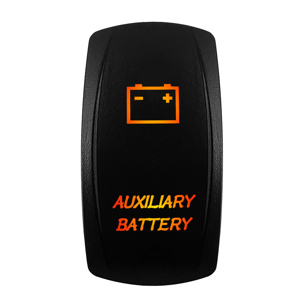 12V-24V Orange Led Rocker Switch Waterproof 20A Amber Light SPST DPDT Toggle Key for Car Boat ATV Camper Motorhome Auto Machine