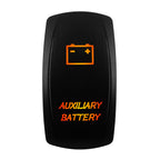 12V-24V Orange Led Rocker Switch Waterproof 20A Amber Light SPST DPDT Toggle Key for Car Boat ATV Camper Motorhome Auto Machine