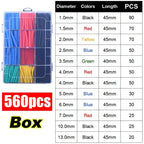 Heat Shrink Tube Kit Thermoresistant Tubing Heat Shrink Wire Wrapping Electrical Connection Cable Insulation Sleeved Protecter