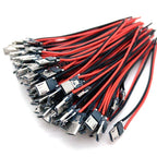 10pcs 2P Micro USB Male JACK 2Pin Welding Wire Male Connector Straight For Mobile Phone Charging Port Charging Socket
