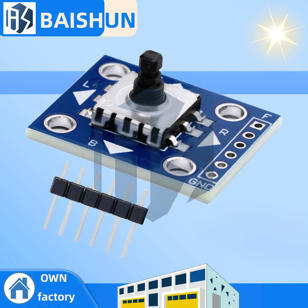 5Way Navigation Button Module with 5D Joystick, Mechanical Tactile Switch for Arduino/STM32, DIY Robotics/Game Controller